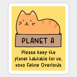 Orange Cat - Habitable Planet (Buttercream) Magnet